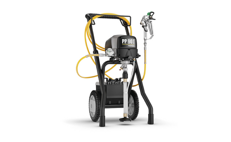 High-performance piston pump sprayer for heavy coatings
