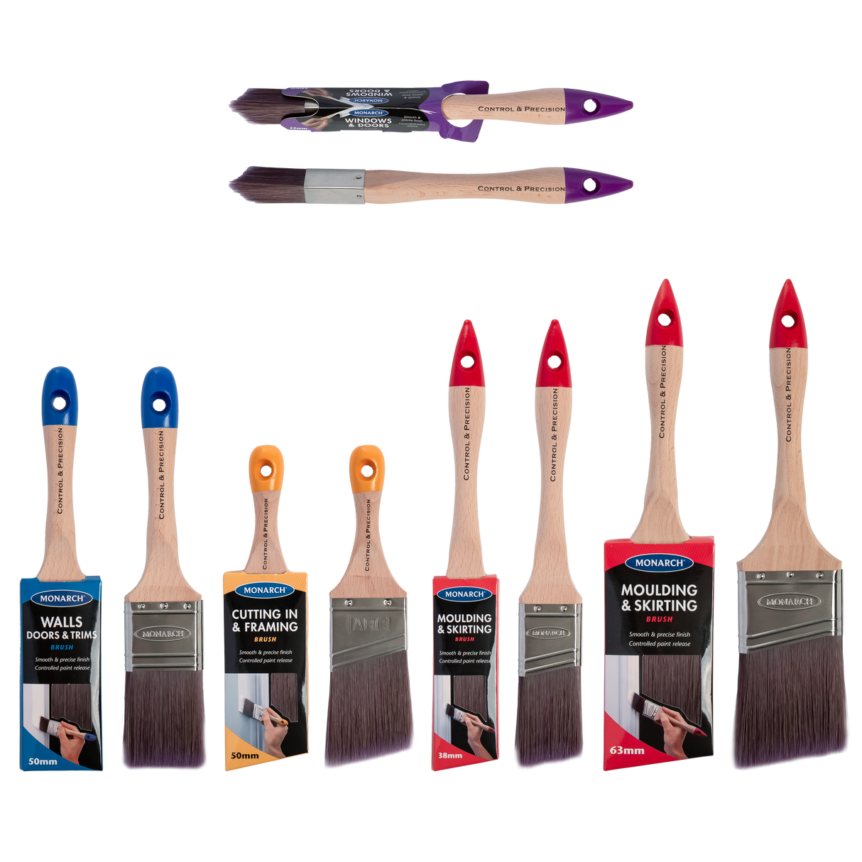 Monarch - Detail & Finishing Brush 5 Piece Set