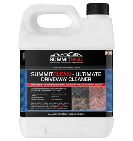 SummitClean - Ultimate Driveway Cleaner for Driveways and Patios (Available in 1 & 5 Litres) - Premium Paints