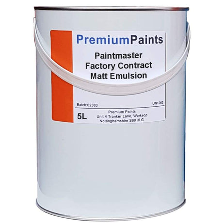 Paintmaster - Interior Contract Factory Emulsion - Matt Finish - Multiple Sizes - PremiumPaints