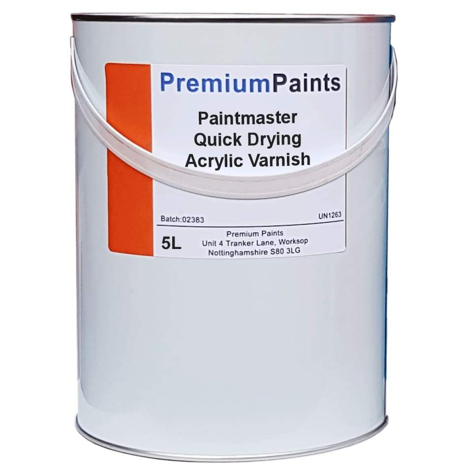 Paintmaster - Quick Drying Clear Acrylic Varnish - Satin & Gloss - Multiple Sizes - PremiumPaints
