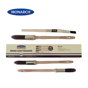 Monarch Advance Round Brush Box Set - 4 Piece with Fitch Brush