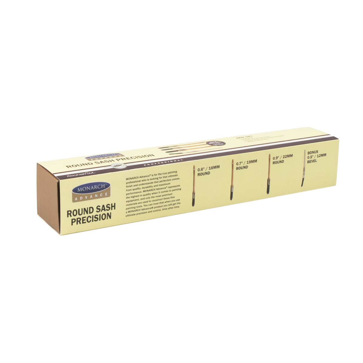 Monarch Advance Round Brush Box Set - 4 Piece with Fitch Brush