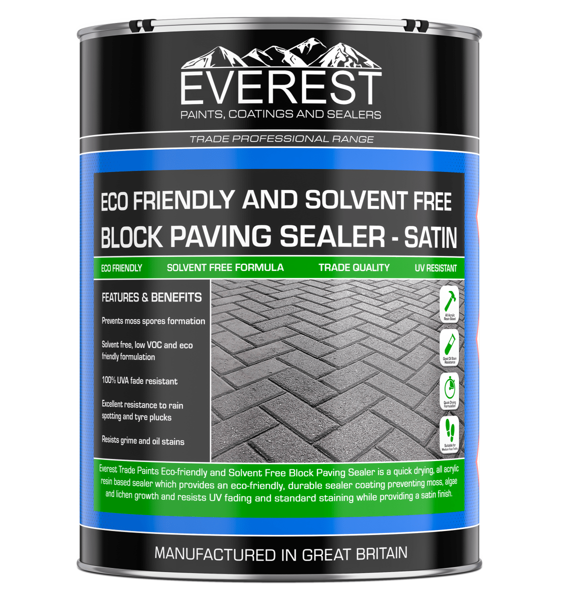 Everest - Acrylic Block Paving Sealer Eco-friendly