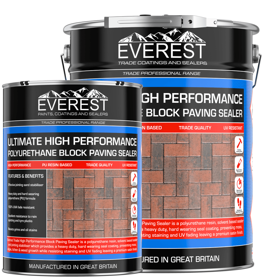 Everest Trade - Block Paving Sealer - High-Performance - Premium Polyurethane Sealer