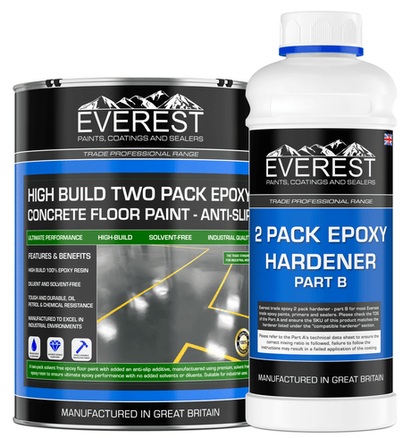 Everest - Epoxy Floor Paint Anti-slip 2 Pack with hardener