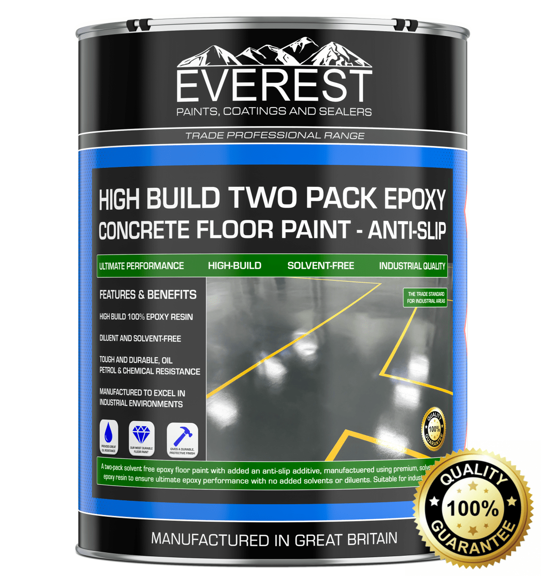 Everest - Epoxy Floor Paint Anti-slip 2 Pack