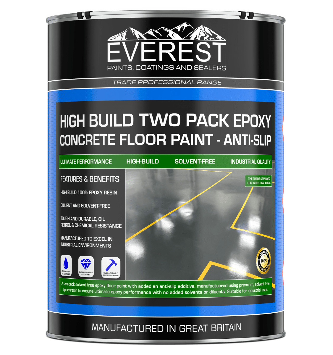 Everest - Epoxy Floor Paint Anti-slip 2 Pack