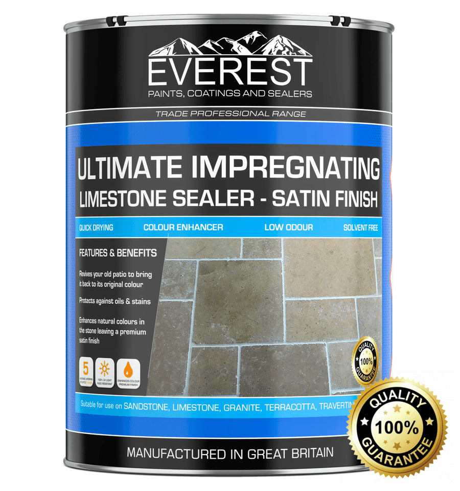 Everest Trade Paints - Ultimate Limestone Sealer - Satin Finish - Impregnating Formula