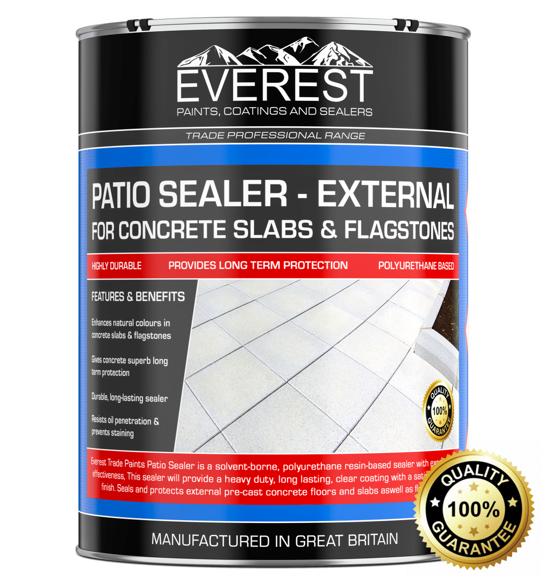 Patio Sealer Concrete Slab Patio Sealer Sandstone Patio Sealer   Everest PolyurethanePatioSealer WithOverlay 329345 