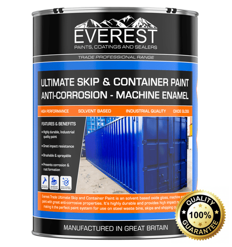 Everest Trade - Ultimate Skip & Container Paint - Anti-Corrosive - Machine Enamel - Oxide Gloss - PremiumPaints