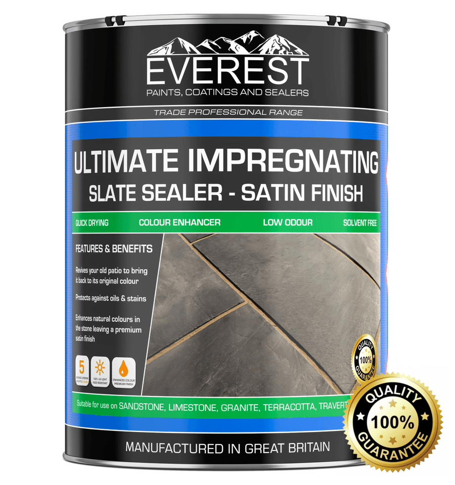 Everest Trade Paints - Ultimate Slate Tile Sealer - Satin Finish - Impregnating Formula