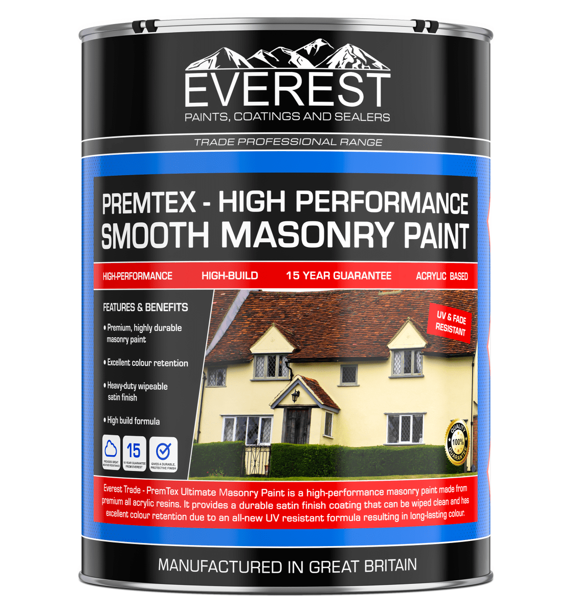 PremTex Ultimate Masonry Paint - Smooth Finish Everest Trade – Premium  Paints Limited