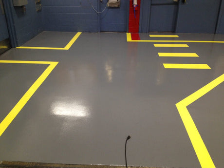 Solvent-free Epoxy On a Warehouse Floor 