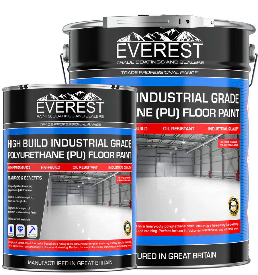 Everest Trade - Industrial Concrete Floor Paint - High Build Polyurethane Resin Based