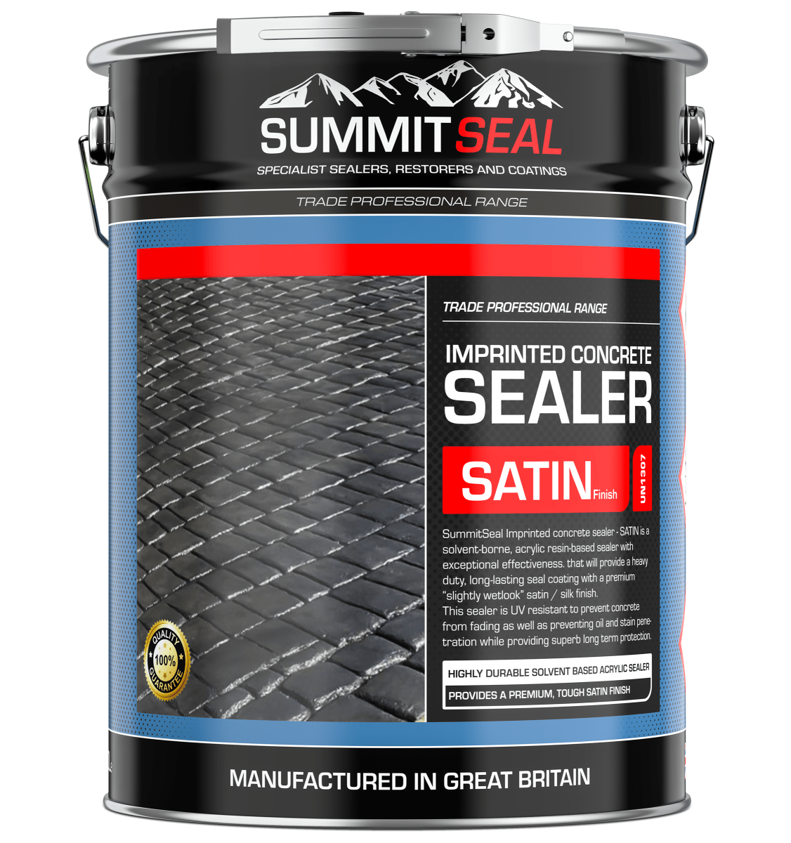SummitSeal Imprinted Concrete sealer - Satin Silk Wetlook Finish