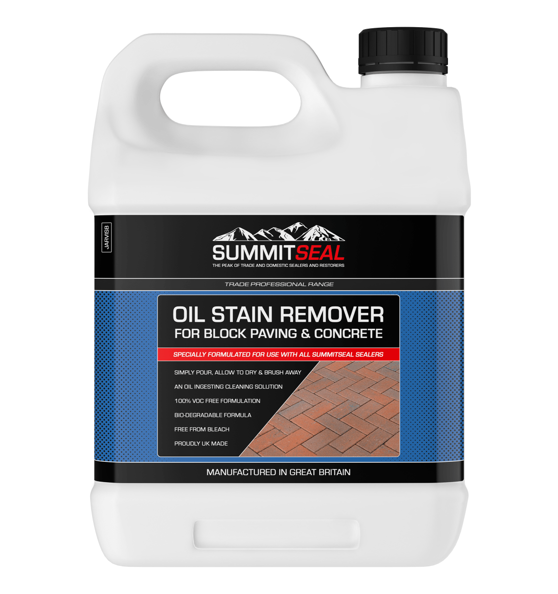 SummitSeal - Oil Stain Remover for Block Paving & Concrete (Available in 1 or 5 Litre Sizes) - Premium Paints
