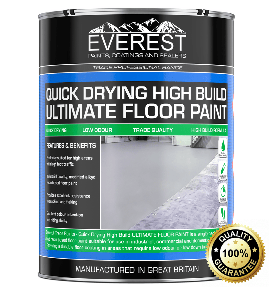 Everest Trade - Quick Drying Ultimate Floor Paint - High Build - Anti-Slip - Available in 20 & 5 Litre