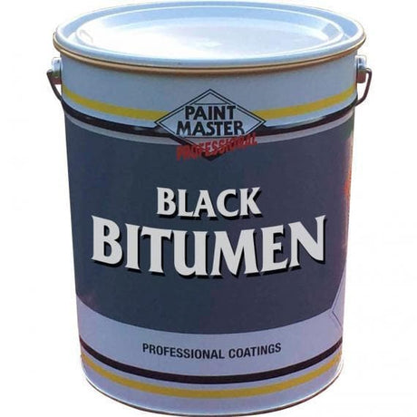 Paintmaster - Heavy Duty Black Bitumen Paint - 20 or 5 Litre - Waterproofer - PremiumPaints