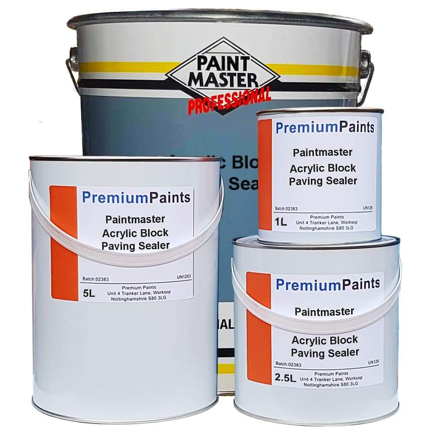 Paintmaster - Block Paving Sealer - QD Acrylic Based - Eco Friendly Formula - PremiumPaints