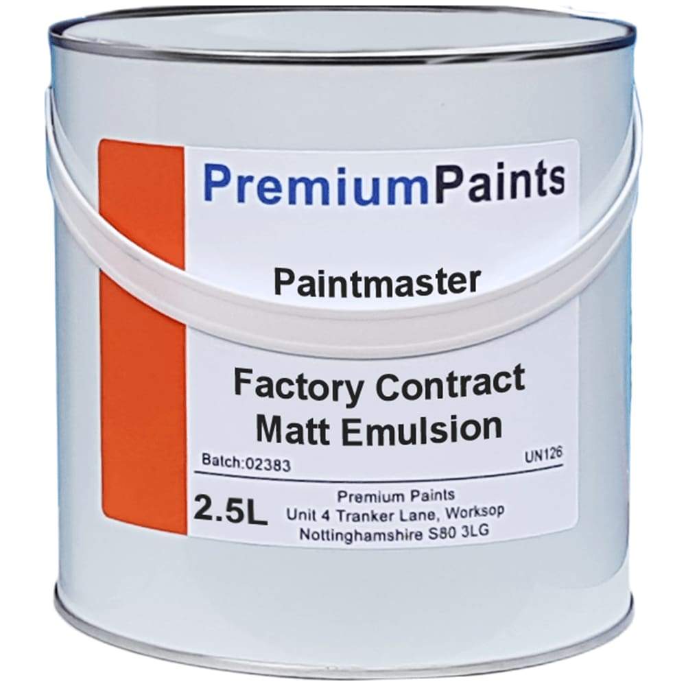Paintmaster - Interior Contract Factory Emulsion - Matt Finish - Multiple Sizes - PremiumPaints