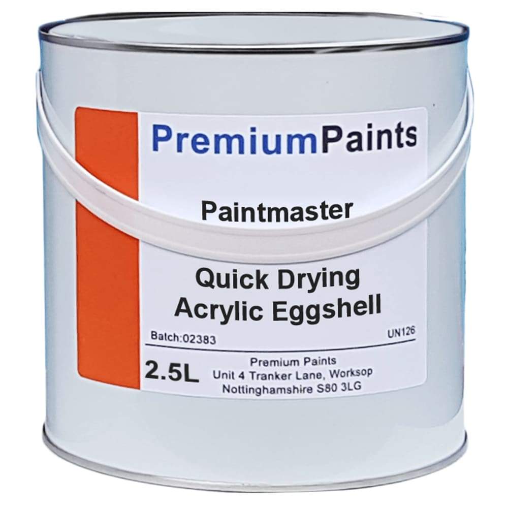 Paintmaster - Quick Drying Acrylic Eggshell Paint - For Wood and Metal - Multiple Sizes - PremiumPaints