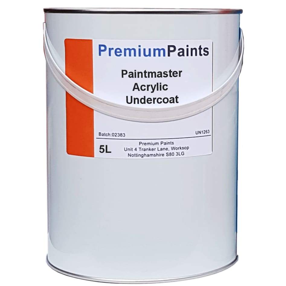 Paintmaster - Quick Drying Acrylic Undercoat  - Heavy Duty - Multiple Sizes - PremiumPaints