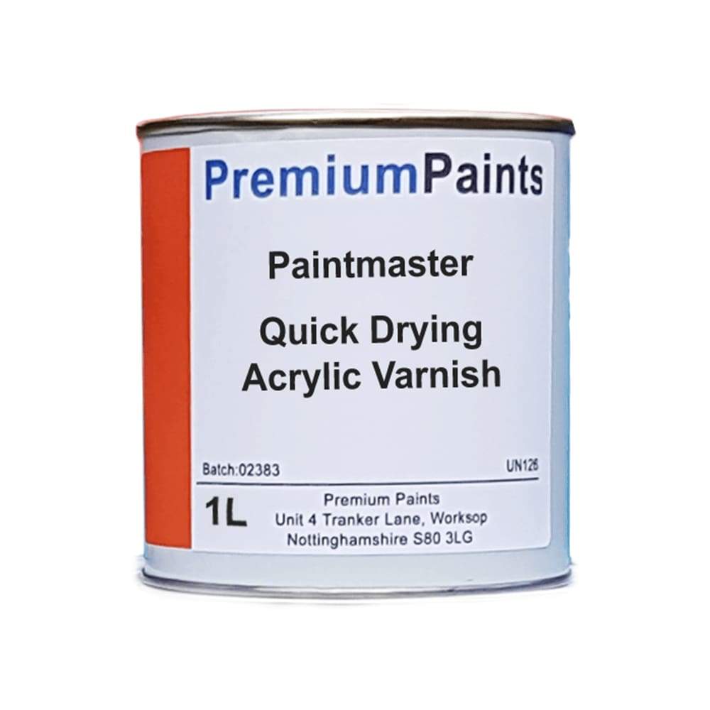 Paintmaster - Quick Drying Clear Acrylic Varnish - Satin & Gloss - Multiple Sizes - PremiumPaints